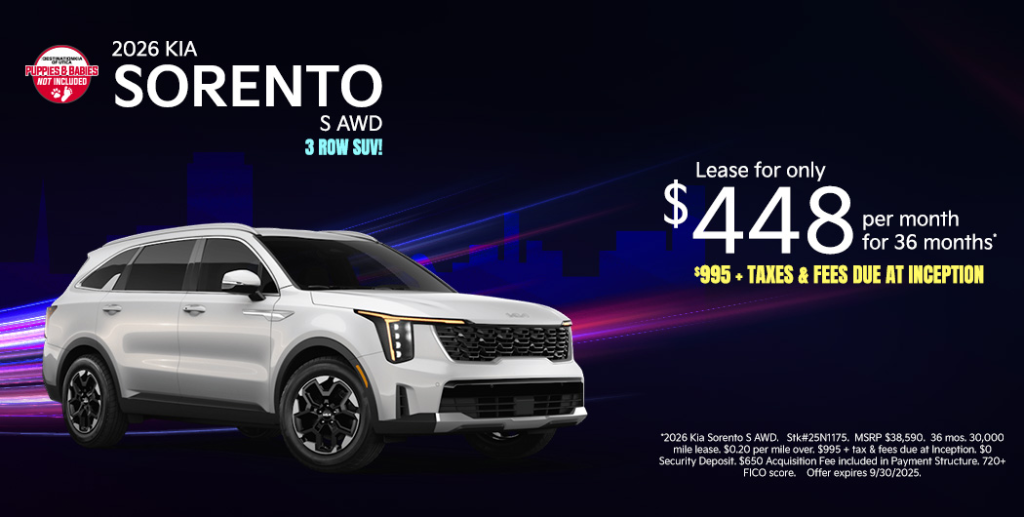 2026 Kia Sorento S All Wheel Drive