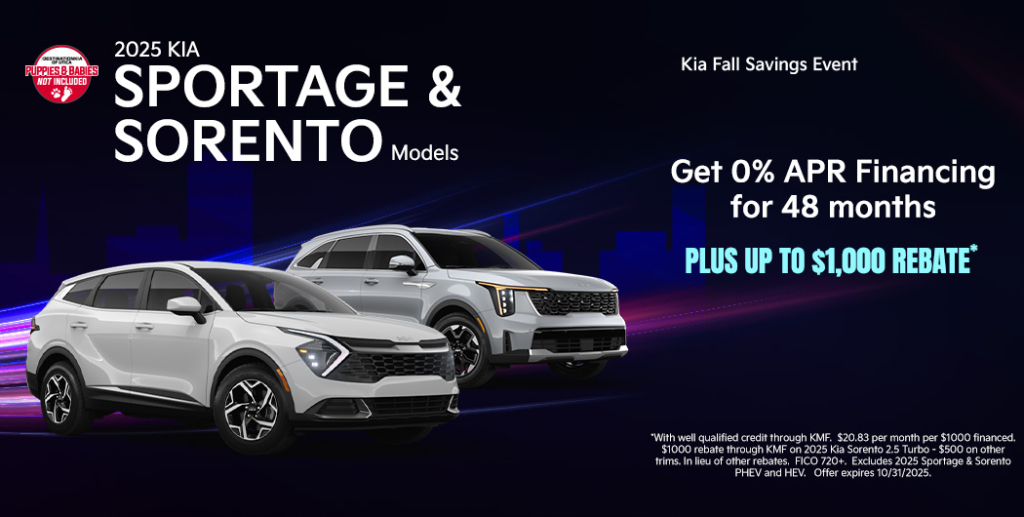 2025 Kia Sportage and Sorento 