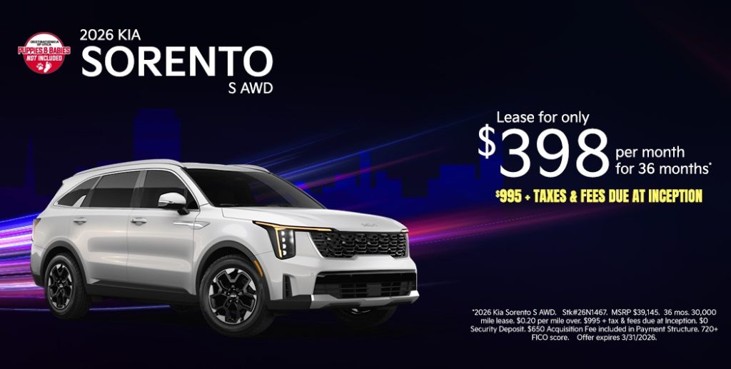 2026 Kia Sorento S AWD