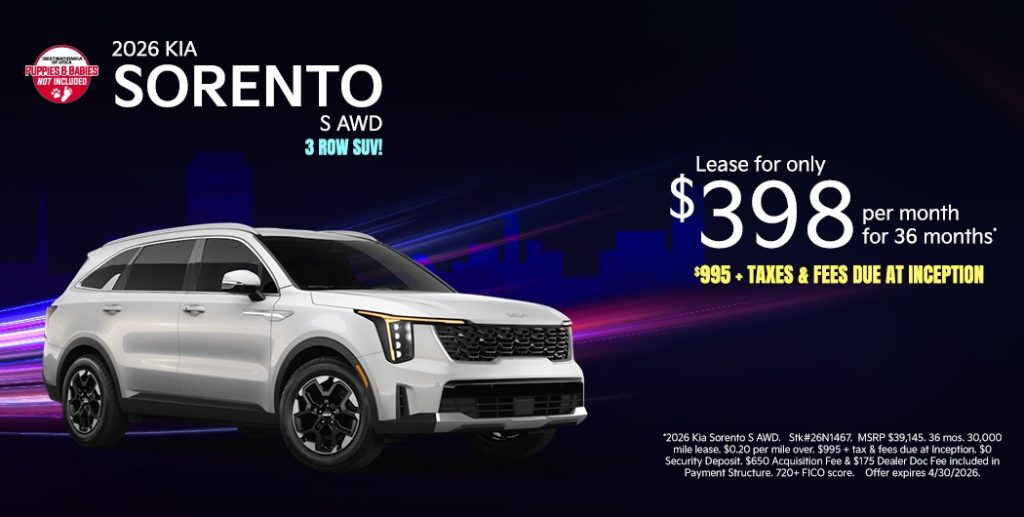 2026 Kia Sorento S AWD