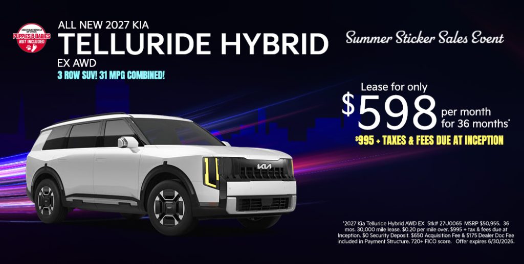 All-New 2027 Kia Telluride Hybrid EX AWD