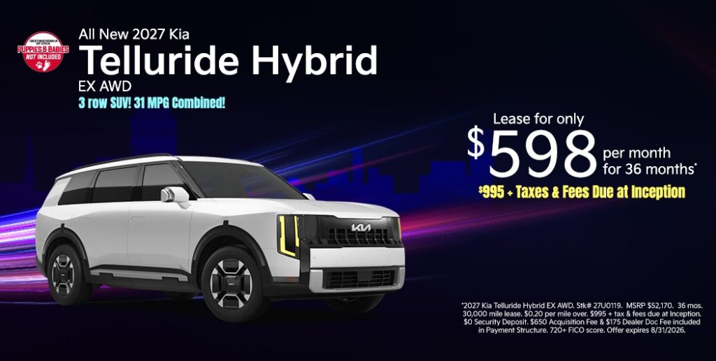 All-New 2027 Kia Telluride Hybrid EX AWD