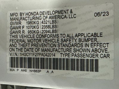 2023 Honda Accord LX