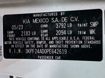 2023 Kia Forte LXS
