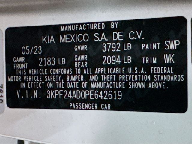 2023 Kia Forte LXS