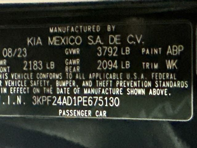 2023 Kia Forte LXS