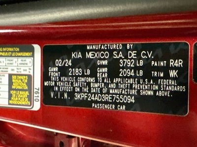 2024 Kia Forte LXS
