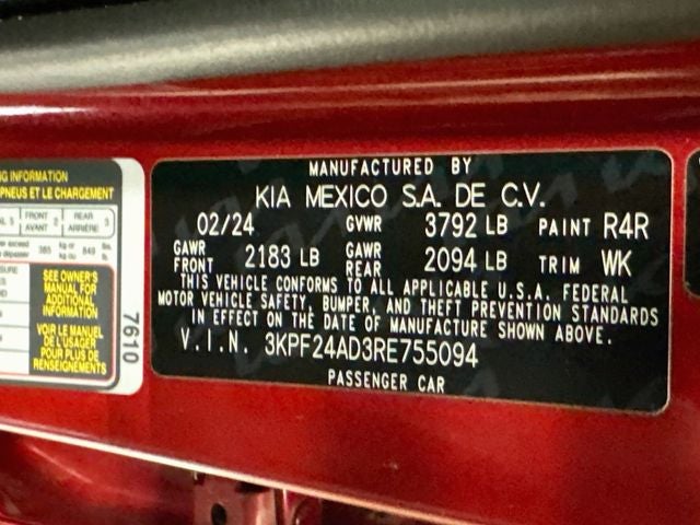 2024 Kia Forte LXS
