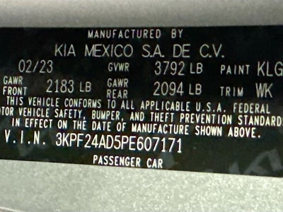 2023 Kia Forte LXS