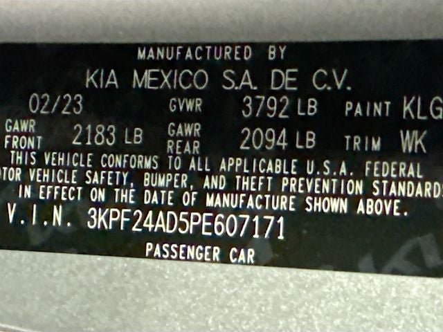 2023 Kia Forte LXS