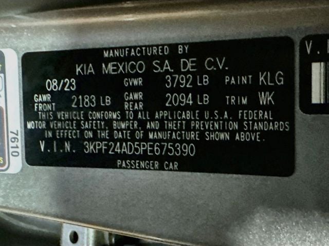 2023 Kia Forte LXS