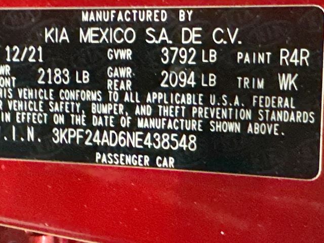 2022 Kia Forte LXS