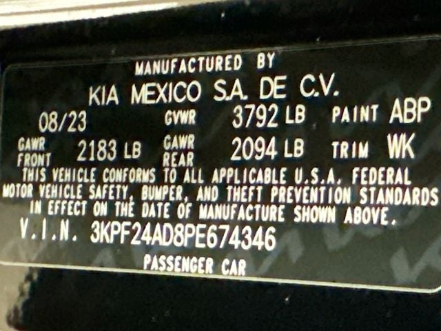 2023 Kia Forte LXS