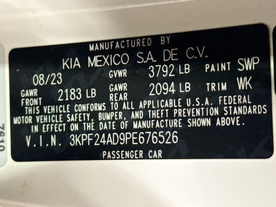 2023 Kia Forte LXS