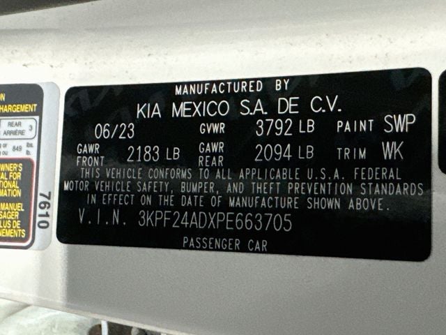 2023 Kia Forte LXS