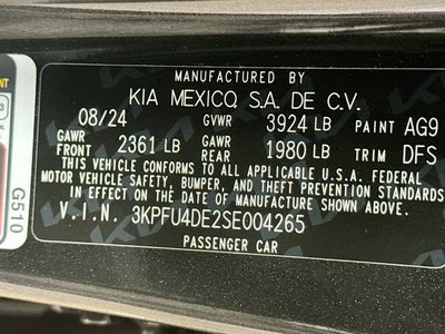 2025 Kia K4 EX