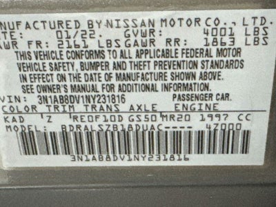 2022 Nissan Sentra SR
