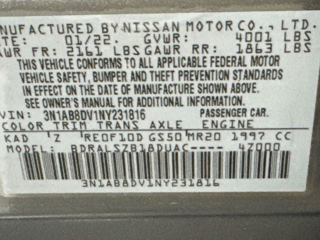 2022 Nissan Sentra SR
