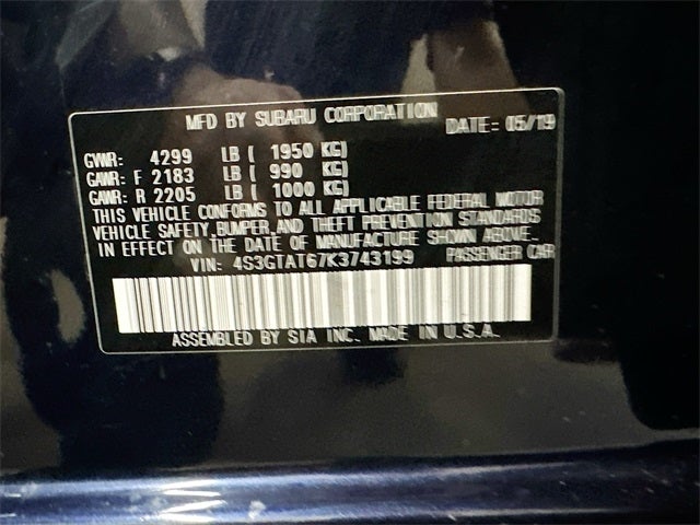 2019 Subaru Impreza 2.0i Limited