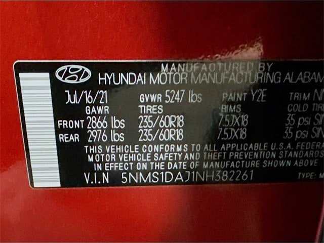 2022 Hyundai Santa Fe SE