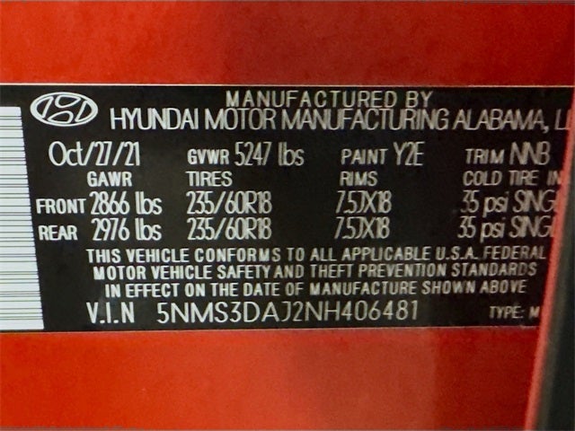 2022 Hyundai Santa Fe SEL