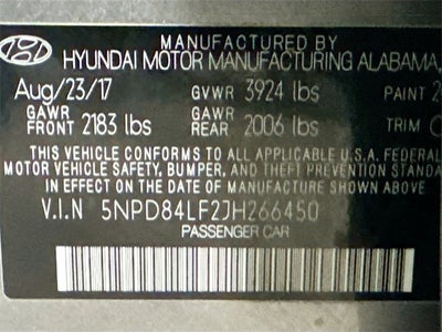 2018 Hyundai Elantra Value Edition