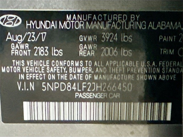 2018 Hyundai Elantra Value Edition