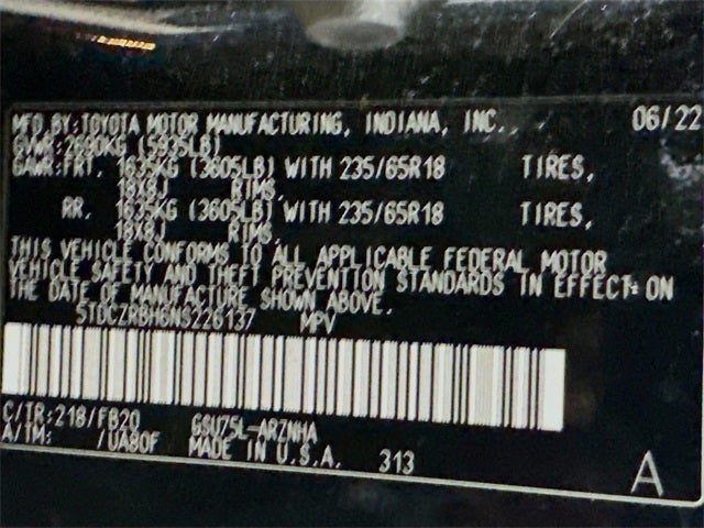 2022 Toyota Highlander L