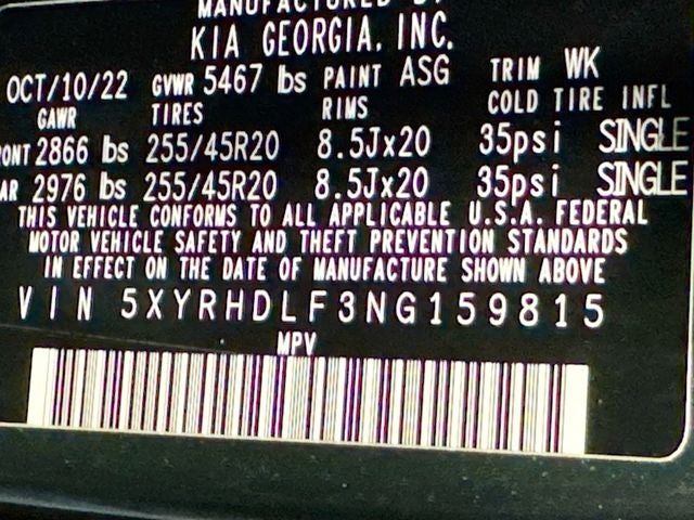 2022 Kia Sorento X-Line EX