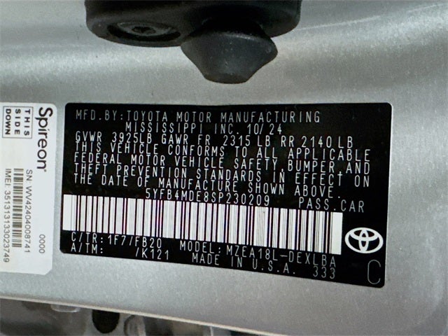 2025 Toyota Corolla LE