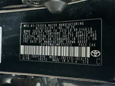 2021 Toyota Corolla LE