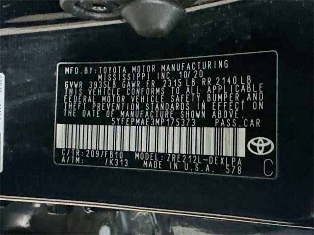 2021 Toyota Corolla LE