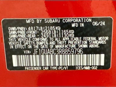2024 Subaru Impreza Base