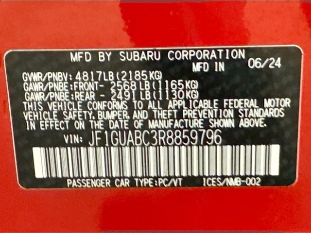 2024 Subaru Impreza Base