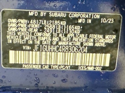 2024 Subaru Impreza 2.5RS