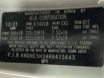 2024 Kia Carnival SX