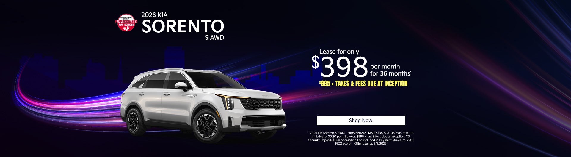 2026 Kia Sorento S AWD