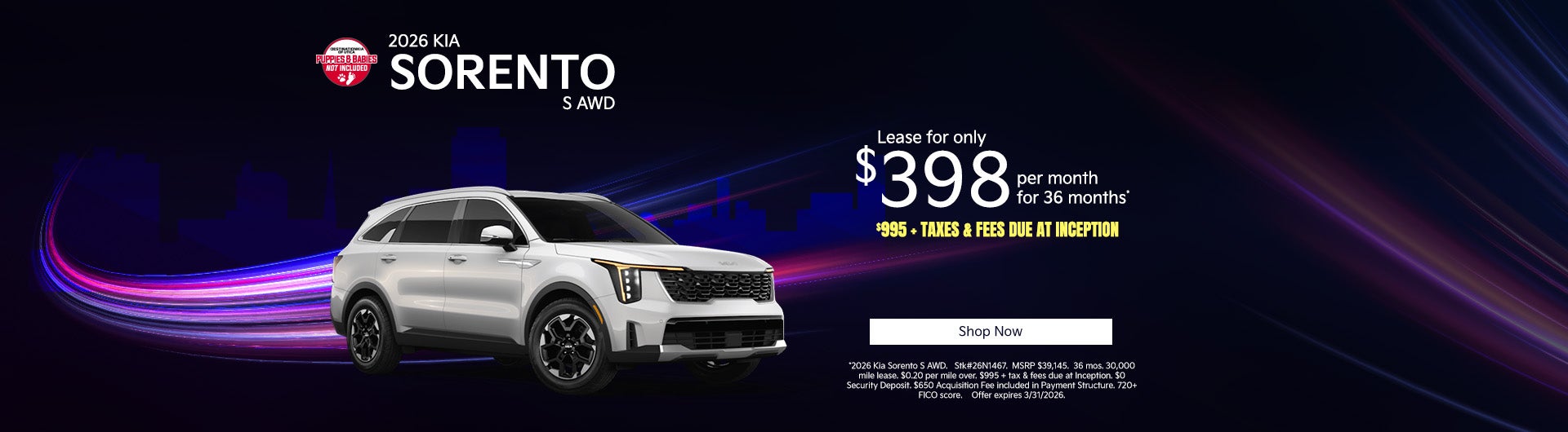 2026 Kia Sorento S All Wheel Drive