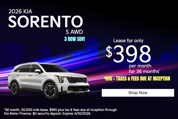 2026 Kia Sorento S All Wheel Drive
