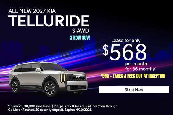 2027 Kia Telluride S All Wheel Drive