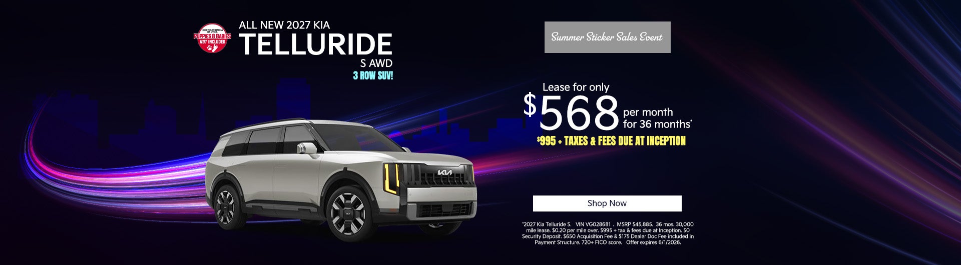 2027 Kia Telluride S All Wheel Drive
