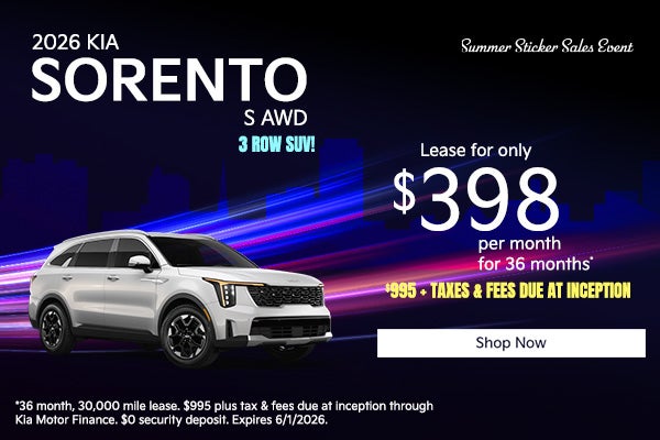 2026 Kia Sorento S All Wheel Drive