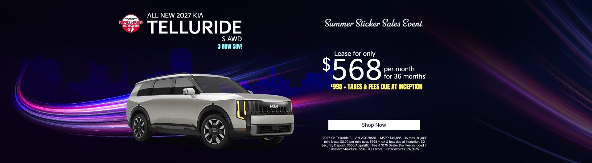 2027 Kia Telluride S All Wheel Drive