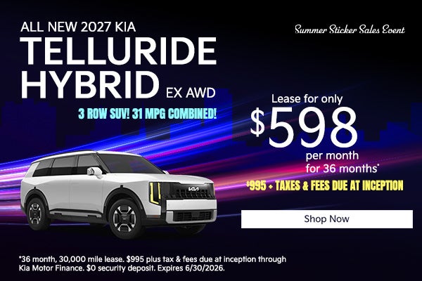 All New 2027 Kia Telluride Hybrid EX All Wheel Drive