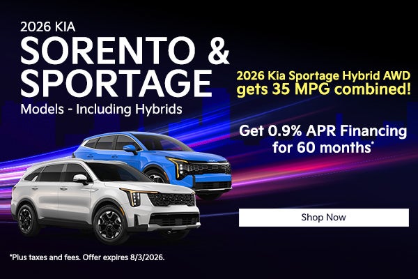 2026 Kia Sorentos and 2026 Kia Sportages! Including Hybrids!