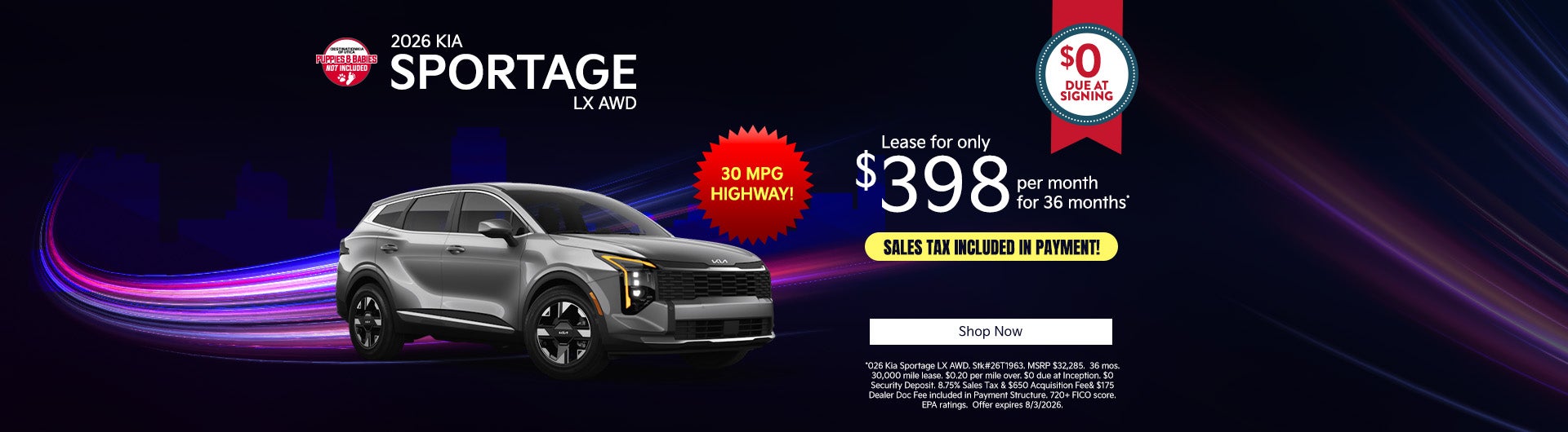 2026 Kia Sportage LX All Wheel Drive!
