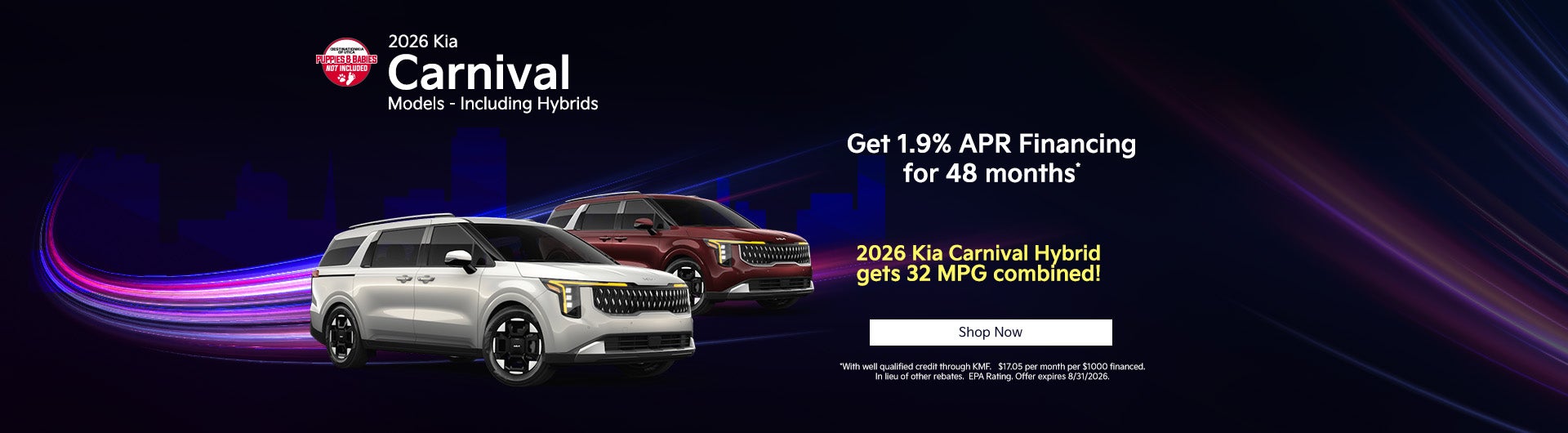 2026 Kia Carnivals - Including Hybrids!