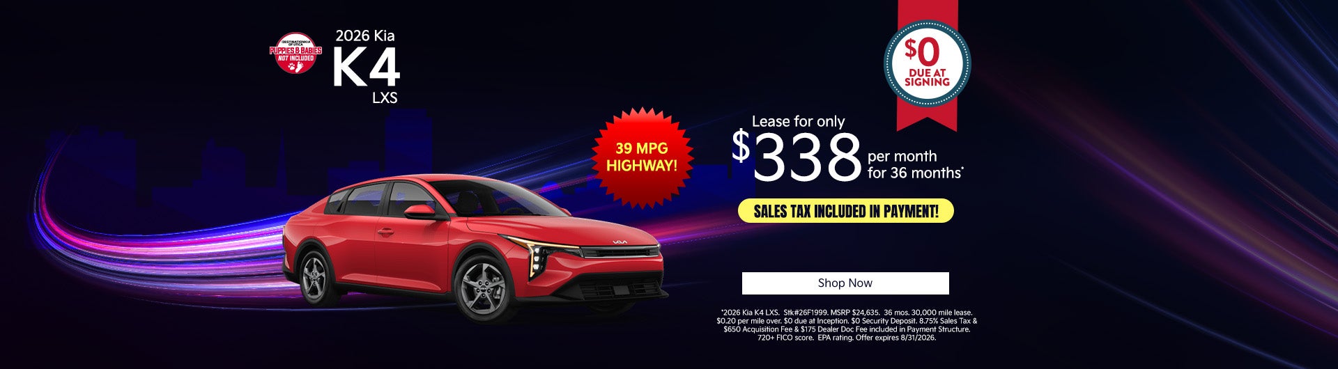 2026 Kia K4 LXS