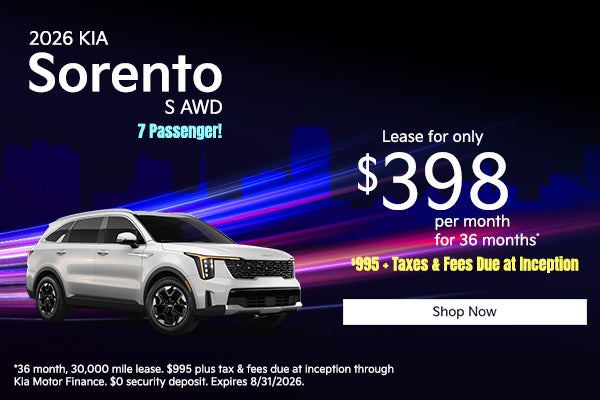 2026 Kia Sorento S All Wheel Drive