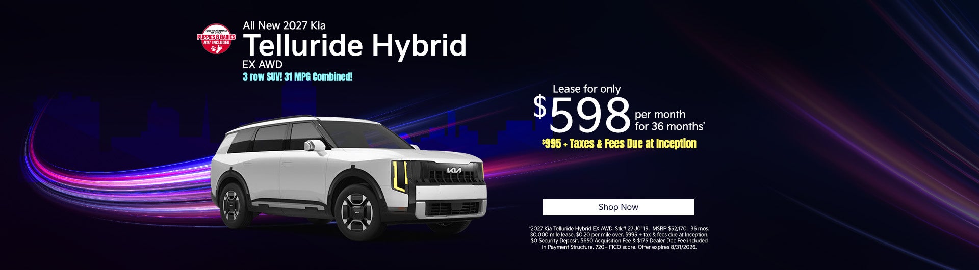 All New 2027 Kia Telluride Hybrid EX All Wheel Drive